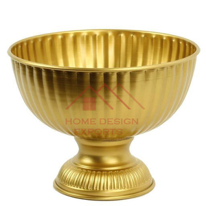 Vase en métal au design martelé, bol à fleurs, bol martelé, bol à fleurs de luxe - Product Image 3