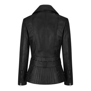 Blouson de moto personnalisé pour femme en peau de mouton tricotée, écologique et léger pour l'hiver - Product Image 3