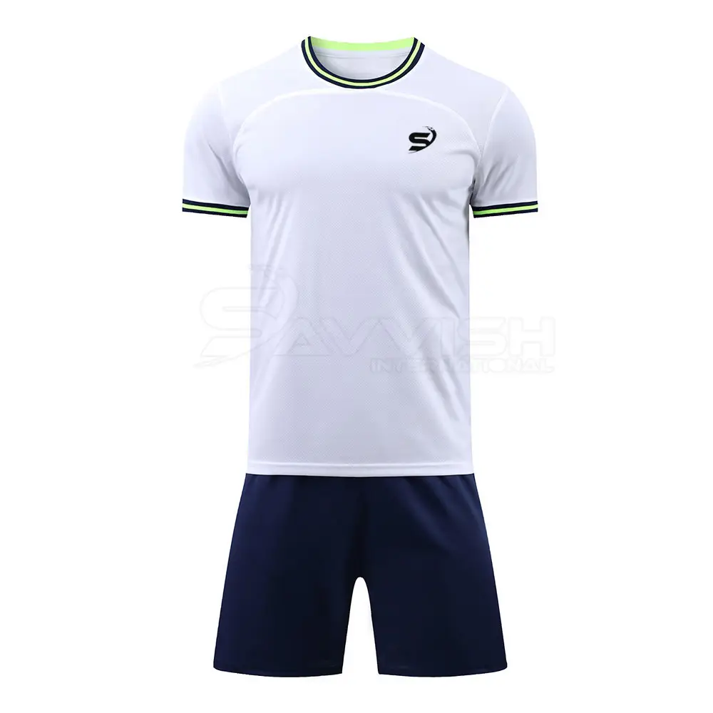 Diseño personalizado Soccer Club Team League Jersey Shorts Set con nombre Logo y número Uniforme de fútbol