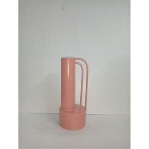 Vase à fleurs en céramique minimaliste à nervures faites à la main, style origami créatif, vase à fleurs de bureau pour décoration intérieure de luxe - Product Image 3