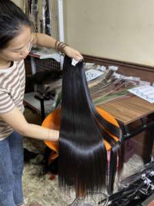 Cabello humano virgen prearrancado, transparente, 4x4, 5x5, 6x6, cierre de encaje Frontal 13x4, 13x6, cabello vietnamita crudo - Product Image 2