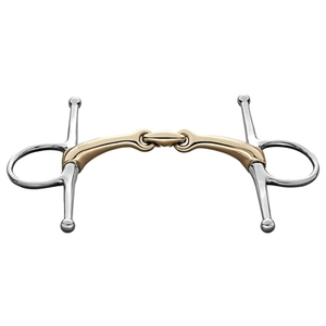 Broca de doble articulación de mejilla completa, boquilla Lisa pulida, brocas de filete para montar a caballo, instrumentos veterinarios - Product Image 2