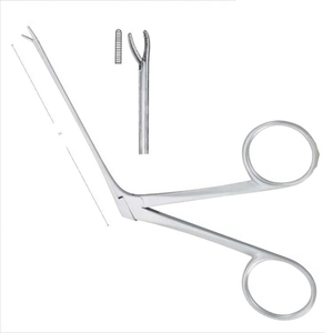 Weingartner Ear Forceps Eje 3,3 ''Pediátrico ENT Alligator Polypus Fórceps quirúrgicos Fórceps médicos de acero inoxidable - Product Image 4