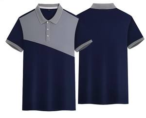 Polo personalizado de 5 colores, camisa de solapa deportiva transpirable con logotipo DIY/impresión de texto | Diseño de manga corta de bloque de color - Product Image 6