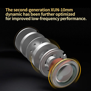 KZ Krila 10mm <span class=keywords><strong>1DD</strong></span> + <span class=keywords><strong>1BA</strong></span> tecnología híbrida auricular sintonizable Gen2 Xun HiFi puesta en escena en auriculares con monitor de oído - Product Image 6