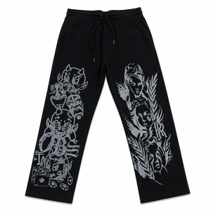 FALLEN ANGELS ผ้าฝ้าย 100% สีเทา พร้อมลวดลายตกแต่ง - Product Image 1
