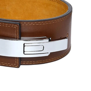 Cinturón de Gimnasio Unisex de Cuero Vacuno de Alta Calidad para Fitness y Entrenamiento, Levantamiento de Pesas, Hebilla con Logotipo de Cuero Genuino - Product Image 6