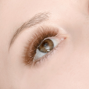 ขนตาสีน้ำตาลอ่อนขนตาแต่ละขนาดน้ำหนักเบา - Product Image 1