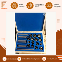 Juego/Kit de 15 Piezas de Herramientas Manuales de Acero al Carbono Taurish, Cortador de Asientos de Válvulas, para Autos Clásicos y Bicicletas, en Caja de Madera
