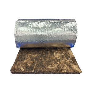 Couverture en <span class=keywords><strong>laine</strong></span> <span class=keywords><strong>de</strong></span> <span class=keywords><strong>verre</strong></span> non inflammable AS1530.1 55 mm avec feuille d'aluminium pour isolation thermique des toits et des murs, Australie - Product Image 2