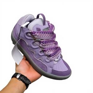 Zapatillas de Hombre de Mezclilla Genuina, Última Moda Otoño-Invierno, con Cordones, Aumento de Altura, Estilo Casual Deportivo, con Diseño de Puntos Ondulados - Product Image 5