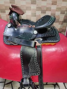 Silla de Montar a Caballo Personalizada de Primera Calidad al por Mayor, Hecha a Mano, Estilo Occidental, para Carreras de Barriles, Senderismo y Placer, Material de Cuero, Acero Inoxidable - Product Image 2