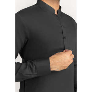 Chemises non cousues Vision Ember en tissu popeline infroissable, teint uni, mélangée - Product Image 1