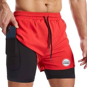 Men's 2 Pack <b>Running</b> <b>Shorts</b> 2 in 1 Workout <b>Shorts</b> Quick Dry Gym Training Athletic Jogger <b>with</b> Phone Pockets - Product Image 4