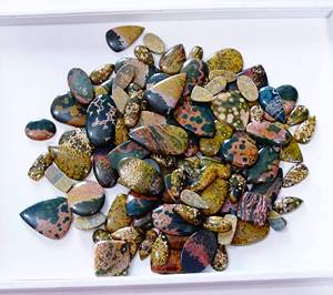 หินแจสเปอร์ทะเลธรรมชาติอัญมณีทรงหลวมสวยงามมีหลายขนาดสำหรับทำ - Product Image 5