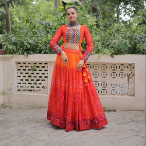 Navratri Lehenga Choli Special Navratri Chaniya Choli for Women Indian Traditional Wear Lehenga Choli Bridal Pure Cotton Lehenga - Product Image 1