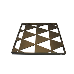 Panel de Pared Cortina de Aluminio Perforado con Corte Láser CNC, Triangular, Anodizado en Bronce con PVDF, Tamaño Personalizado para Separación de Espacios en Exteriores - Product Image 3