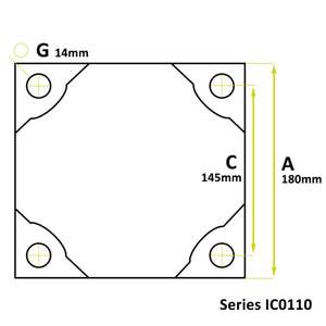Square Buffer <b>Rubber</b> IC0110 NBR/Nature/EPDM Industrial Application Custom Cutting Service - Product Image 2