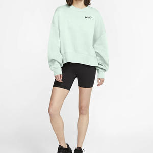 เสื้อกันหนาวแบบสวมหัวสำหรับผู้หญิงเสื้อสเวตเชิ้ตแบบลำลองเสื้อสวมหัวคอกลมของผู้หญิงแฟชั่นโอเวอร์ไซส์ออกแบบโลโก้ได้ตามต้องการ - Product Image 3