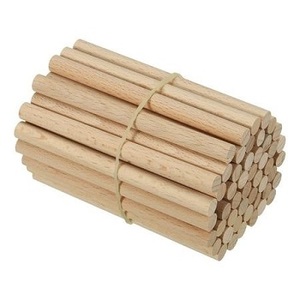 Petits bâtons de tilleul carrés en bois dur non finis pour l'artisanat Tige de cheville carrée en bois de f s international - Product Image 1