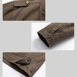 2025 Wholesale Customized 100% Cotton Breathable Long Sleeves <b>Canvas</b> Men's <b>Jackets</b> Man <b>Jackets</b> <b>Jacket</b> for man - Product Image 6