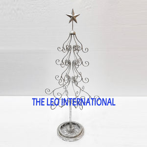 Soporte de exhibición navideño de acero inoxidable con forma de árbol, pulido brillante, para decoración de fiestas navideñas en el hogar. - Product Image 6