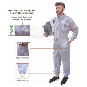 Ropa DE SEGURIDAD Oem Service 2025 Traje de apicultura Diseño personalizado Traje de apicultura Tamaño adulto Traje de Apicultura - Product Image 2