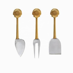 customize Gold Plated marble Design Handle <b>Cake</b> <b>Server</b> Hot <b>Cake</b> Icing Spatula Set Angled <b>Cake</b> Frosting Spatula - Product Image 5