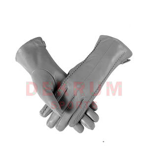 Gants de mode en cuir de haute qualité pour femmes Style uni pour scènes d'extérieur Taux de vente en usine - Product Image 3
