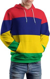 เสื้อฮู้ดสวมหัวแบบลำลองสำหรับผู้ชายแขนยาวหลากสีผ้าโพลีเอสเตอร์ผ้าสแปนเด็กซ์ถักไซส์ใหญ่พิเศษสำหรับเล่นกีฬาฤดูหนาวมีสไตล์ - Product Image 3