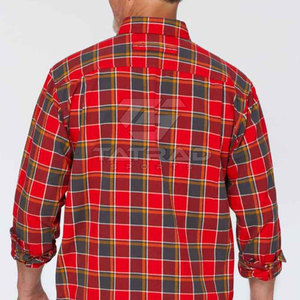 เสื้อเชิ้ตผ้าฟลานเนลผู้ชาย ผ้าฝ้าย 100% ทนทาน ระบายอากาศได้ดี ผลิตตามสั่ง ป้องกันรอยยับ คุณภาพพรีเมียม ราคาขายส่ง บริการ OEM - Product Image 5