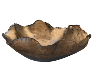 ชามโลหะเหล็กเสิร์ฟพร้อมค้อนดีไซน์สุดหรูสีเงินทองหรูหราทนทานสำหรับวางบนโต๊ะในบ้านและเสิร์ฟอาหารผลไม้ - Product Image 1