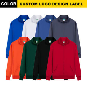 Cuatro estaciones cremallera solapa cuello con cremallera suéter Casual sólido Zip Up Sudadera con capucha coreana suelta pareja sudaderas con capucha chaqueta abrigo - Product Image 3