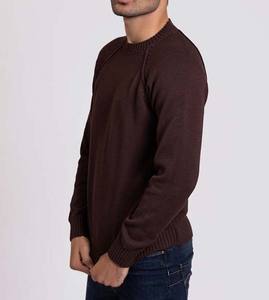 Hombres de alta calidad, S100 % algodón cuello redondo pulóver sudadera otoño recortado suéter con calidez ODM Logo en el frente - Product Image 2