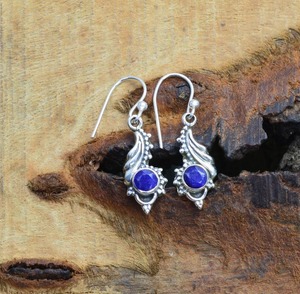 Boho Style 925 argent Sterling saphir pierres précieuses boucles d'oreilles bijoux à la main boucles d'oreilles en argent bijoux pour femmes cadeau de mariage - Product Image 4