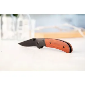 Coltello Tascabile Personalizzato Rortex in Acciaio Inossidabile con Manico in Legno, Facile da Trasportare, EDC per Uso Quotidiano - Product Image 2