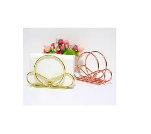 Lot de 2 porte-serviettes décoratifs de table design vintage pour hôtel porte-serviettes en métal de haute qualité au meilleur prix - Product Image 1