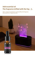 Humidificateur à ultrasons ultra silencieux à brume froide, diffuseur de parfum, lumière LED 7 couleurs, huile essentielle pour diffuseur, pour chambre à coucher, bureau