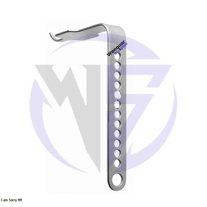 เครื่องดึงสะโพกทางการแพทย์ใบมีดเว้ากว้างพิเศษ (2 3/4 "4 1/4" 6 ") ที่ดึงกลับมาใช้ใหม่ได้พร้อมกับด้ามจับ - Product Image 3