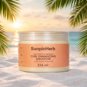 Moisturizing <b>Curl</b> <b>Enhancer</b> Smoothie Cream with Coconut Hibiscus for Wash and Go Natural Curly Hair Styling - Product Image 1