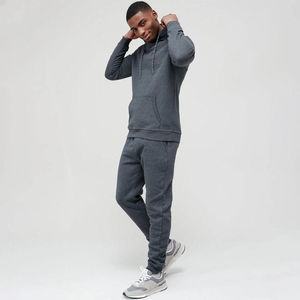 Survêtements d'hiver pour hommes de qualité supérieure, streetwear, effet délavé, logo personnalisé, ensemble de course et de jogging léger, 100% coton - Product Image 2