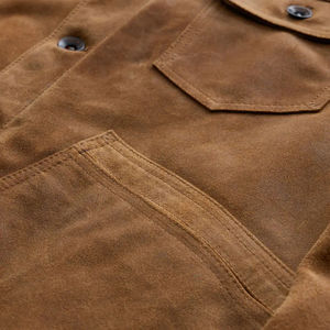 Veste d'hiver pour homme en daim et toile respirante, écologique, coupe-vent, antibactérienne, couleur et logo personnalisables sur le devant - Product Image 5