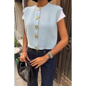 Gilet en tricot boutonné Helios Gold 5186, vêtement d'extérieur élégant - Product Image 6