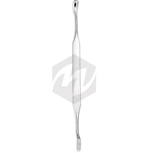 Lima Dental Quirúrgica de Doble Punta con Mango Liso, Excavadores Dentales para Injertos Médicos, Hechos de Acero Alemán - Product Image 5