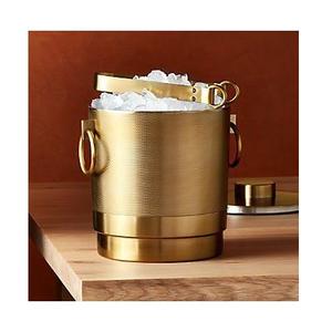 Double Wall <b>Ice</b> <b>Bucket</b> Insulated <b>Ice</b> <b>Bucket</b> With Lid Hammered Design Stainless Steel <b>Ice</b> <b>Bucket</b> - Product Image 1