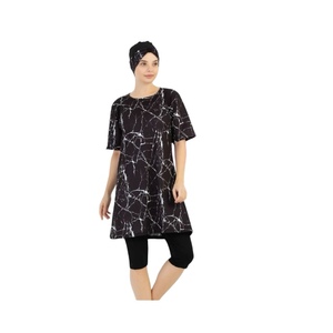 Comfortable Eco-Friendly Quick Dry Long Sleeve Modest Swimwear for Muslim Women <b>Full</b> Coverage Sporty Islamic Style <b>Hijab</b> Burka - Product Image 1