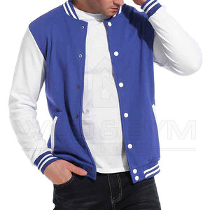 แจ็กเก็ตเบสบอลทีมโรงเรียนมีตัวอักษรออกแบบใหม่สำหรับผู้ชายใส่ได้พอดีใส่สบายกันลมและเป็นมิตรกับสิ่งแวดล้อม - Product Image 3