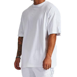 Camiseta de manga corta de algodón para hombre, ropa de calle de alta calidad, camiseta de Hip Hop con bordes lavados, Unisex - Product Image 3