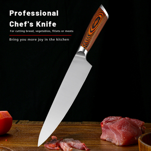 มีดเชฟเหล็กดามัสกัสคมมีดทำครัวมีดหั่นผักโออีเอ็มบริการสั่งทำ - Product Image 2