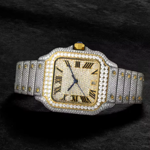 Reloj Mecánico para Hombre con Moissanita VVS, Estilo Hip Hop, con Incrustaciones de Diamantes, Marca de Lujo, Pasa el Test de Diamantes - Product Image 6